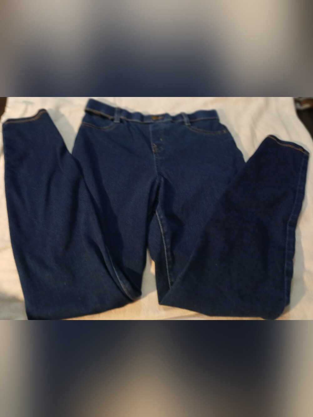Pre-loved Time and Tru Dark Blue Straight Leg Jeans.